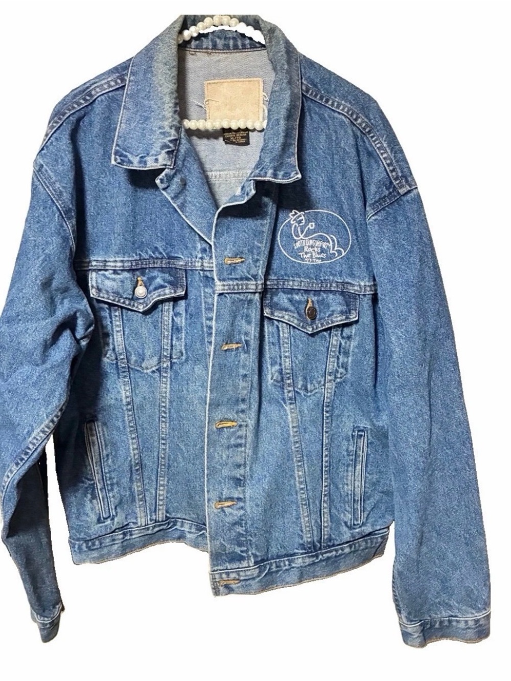 Collectible Southern Comfort Rocks the Blues 1997 Tour Denim Jacket/Xl 6 Pocket